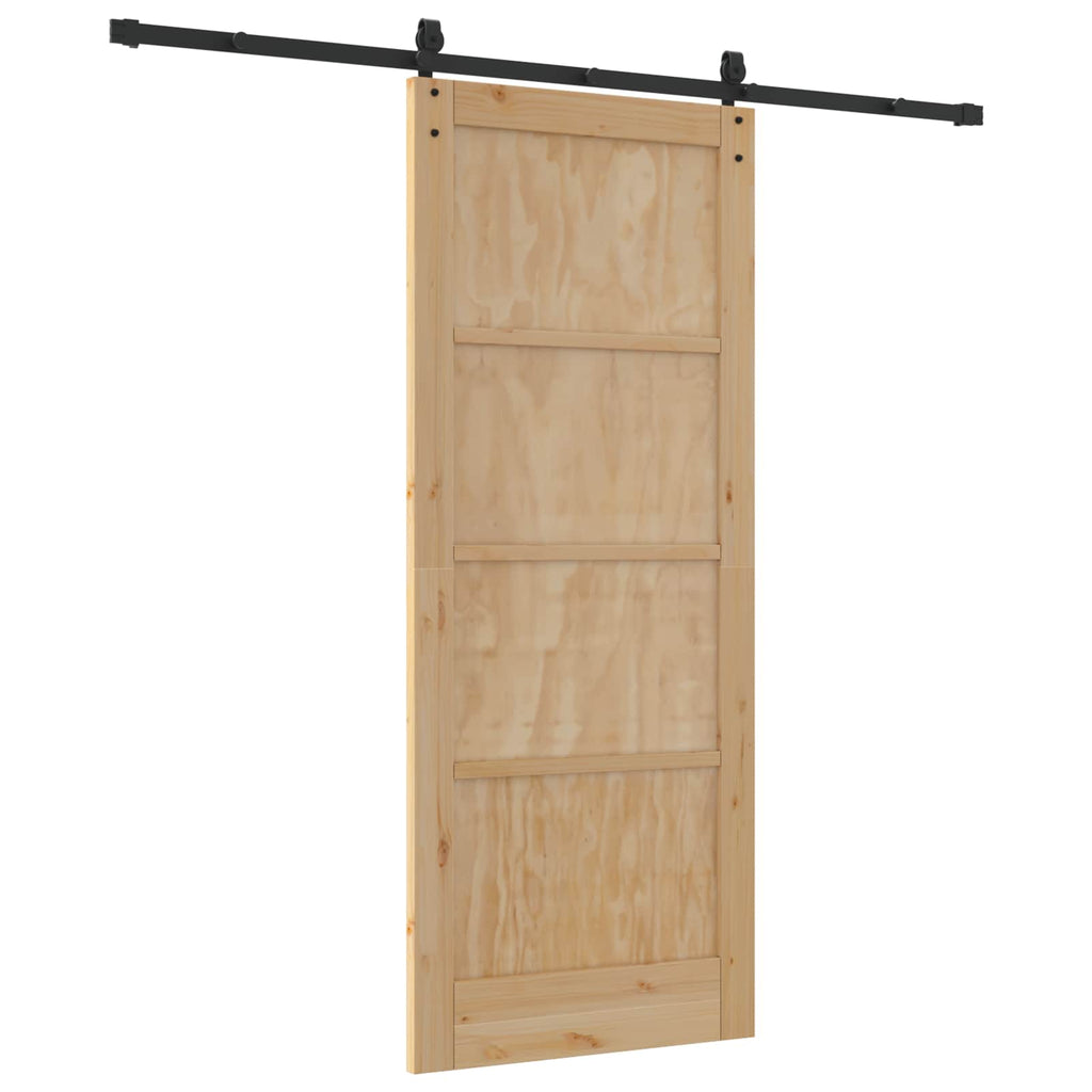 Porta scorrevole ORKDAL legno di pino naturale 83 x 202 cm