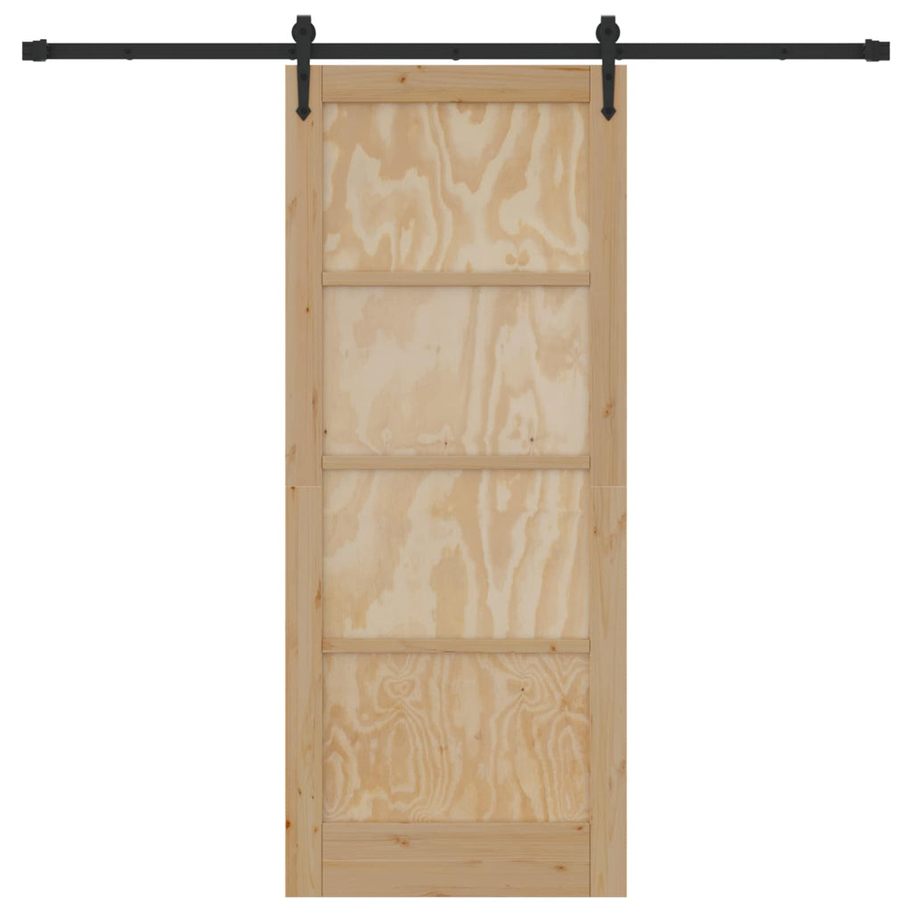 Porta scorrevole ORKDAL legno di pino naturale 83 x 202 cm