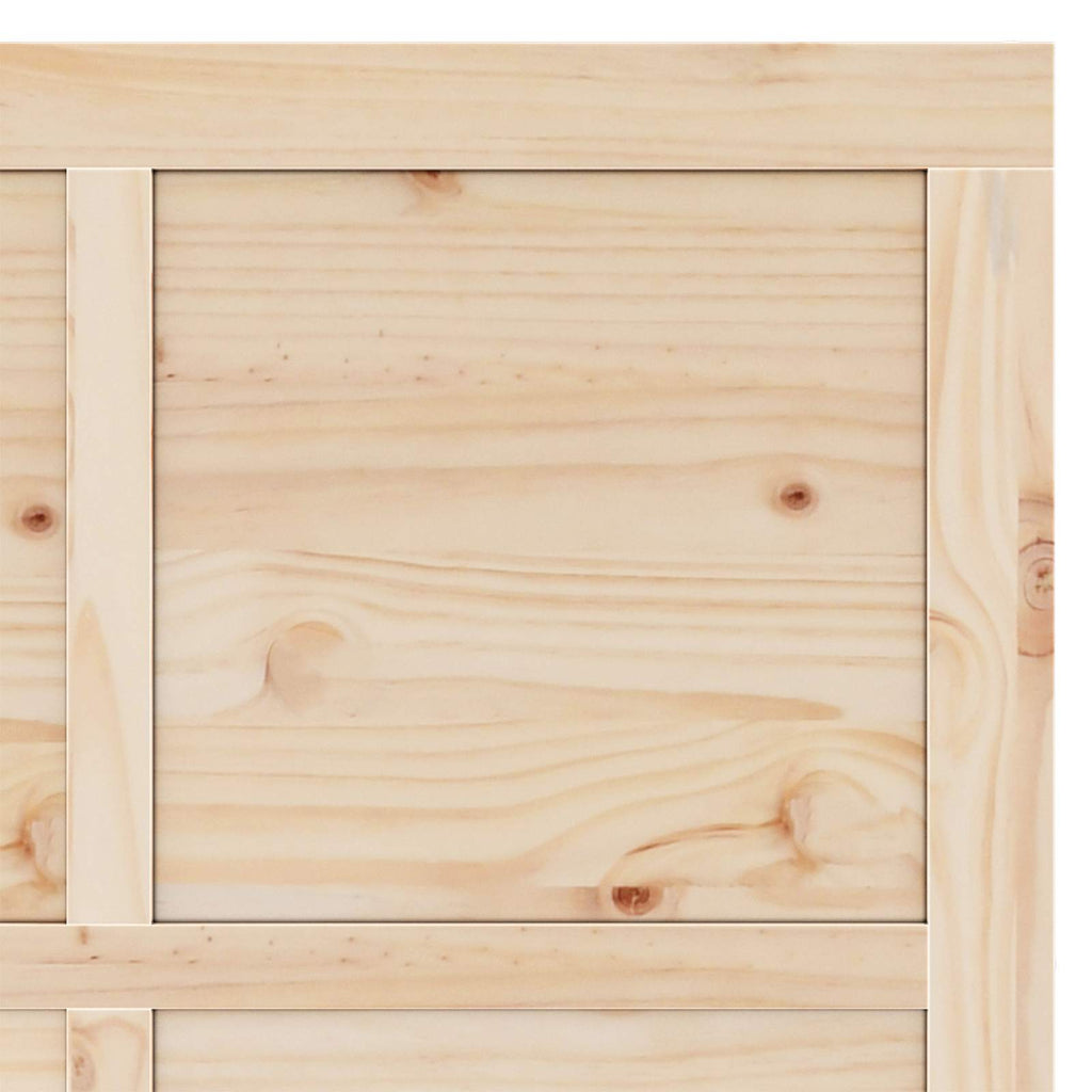 Porta scorrevole in legno massello di pino 80 x 208 cm colore naturale