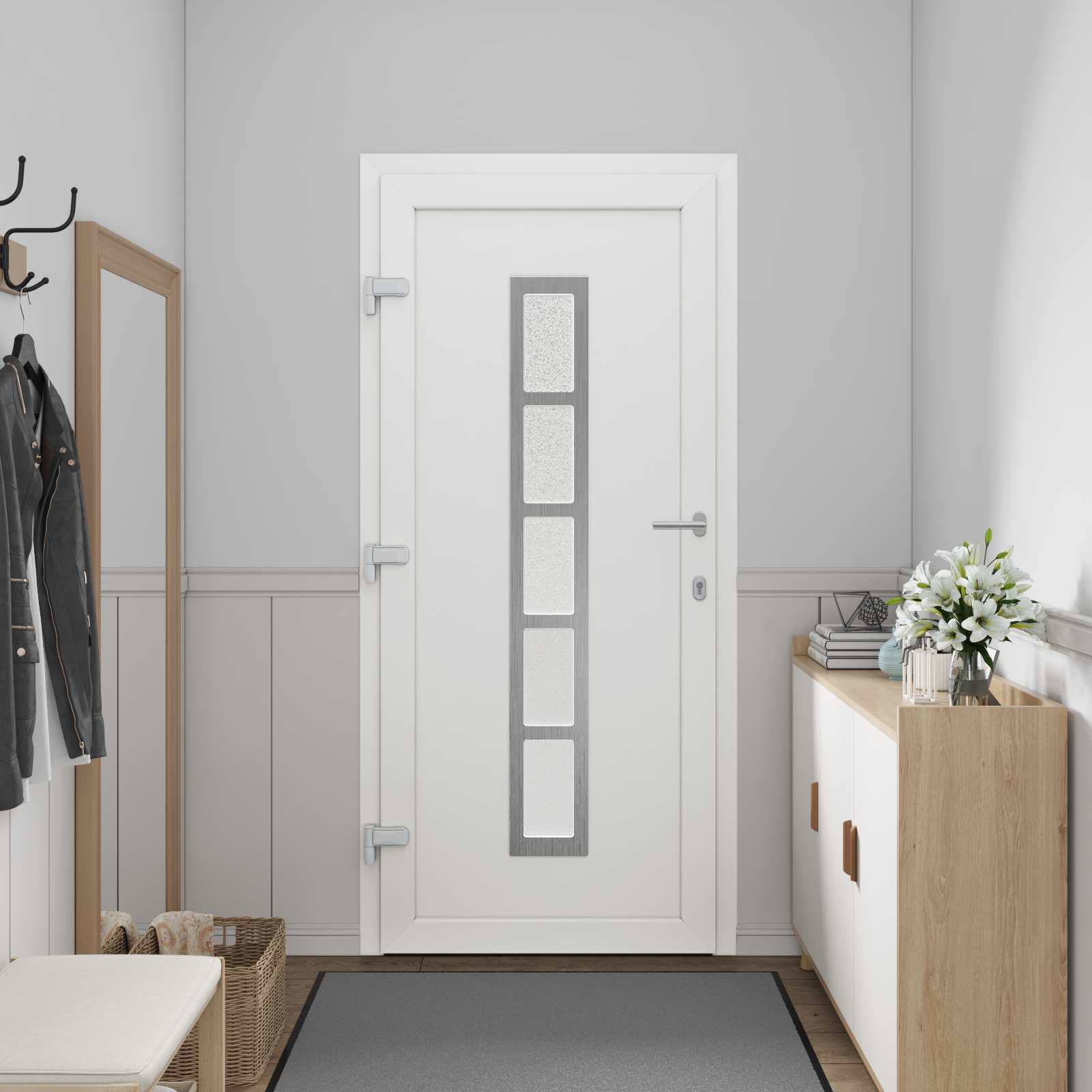 Porta Frontale Antracite 98 x 200 cm PVC