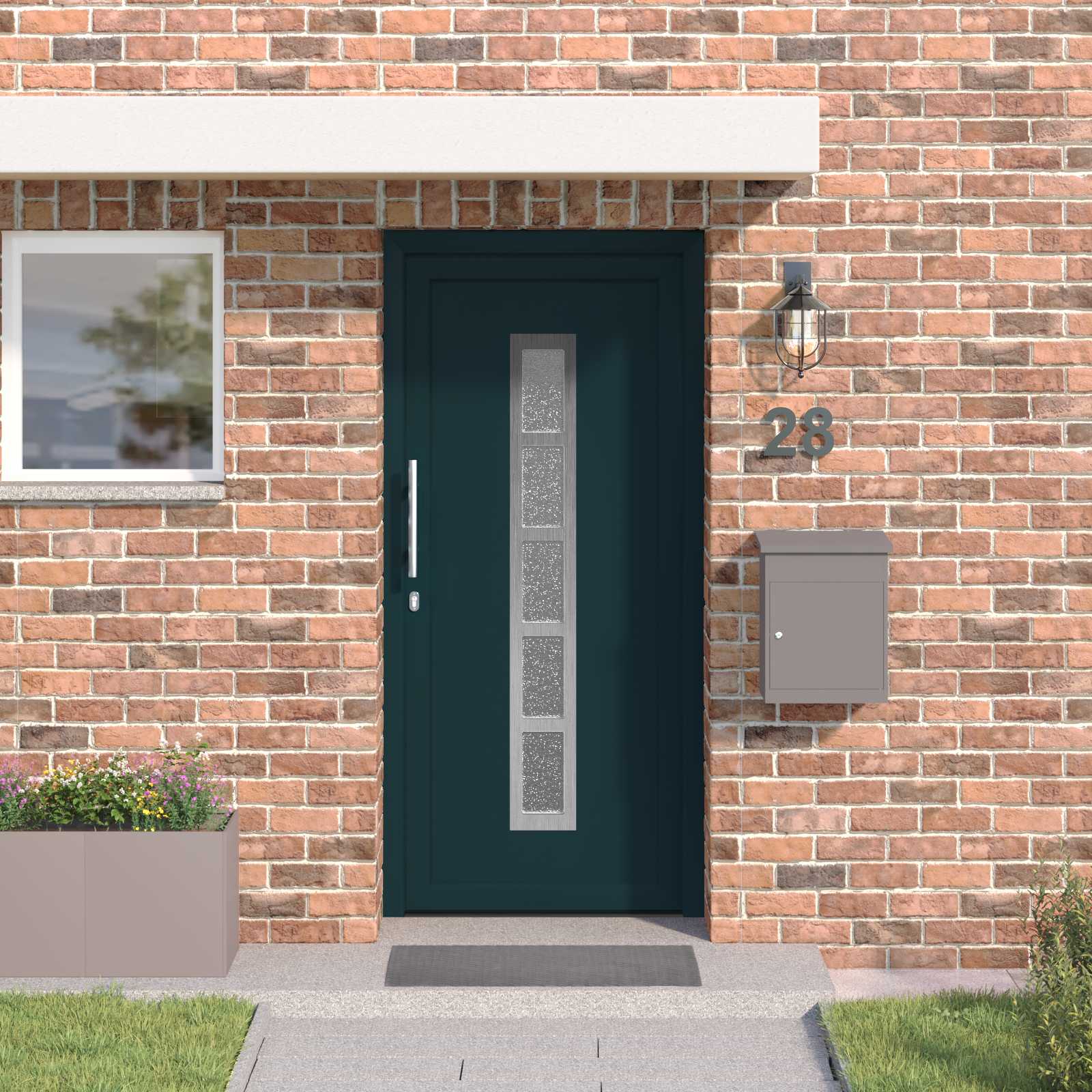 Porta Frontale Antracite 98 x 208 cm PVC