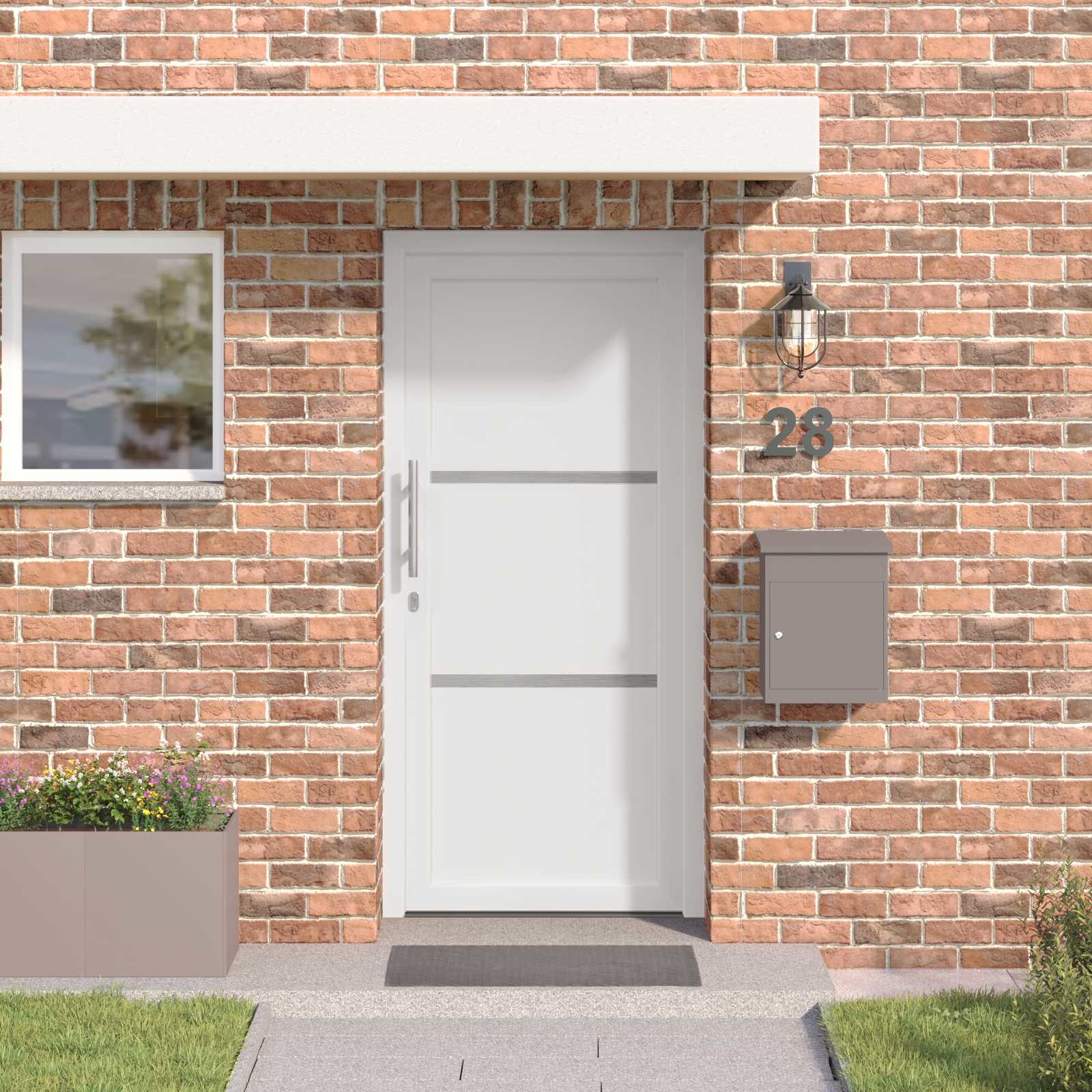 Porta Frontale Bianco 98 x 208 cm PVC