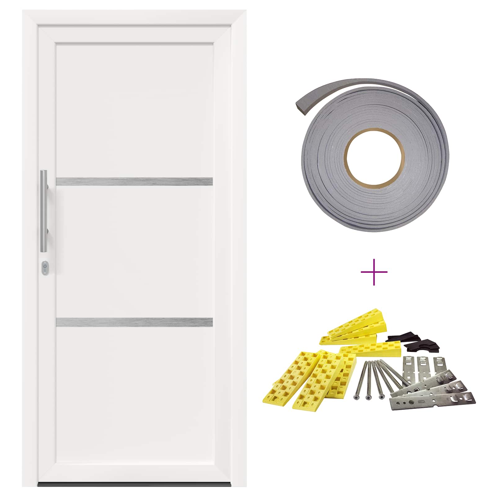 Porta Frontale Bianco 108 x 208 cm PVC