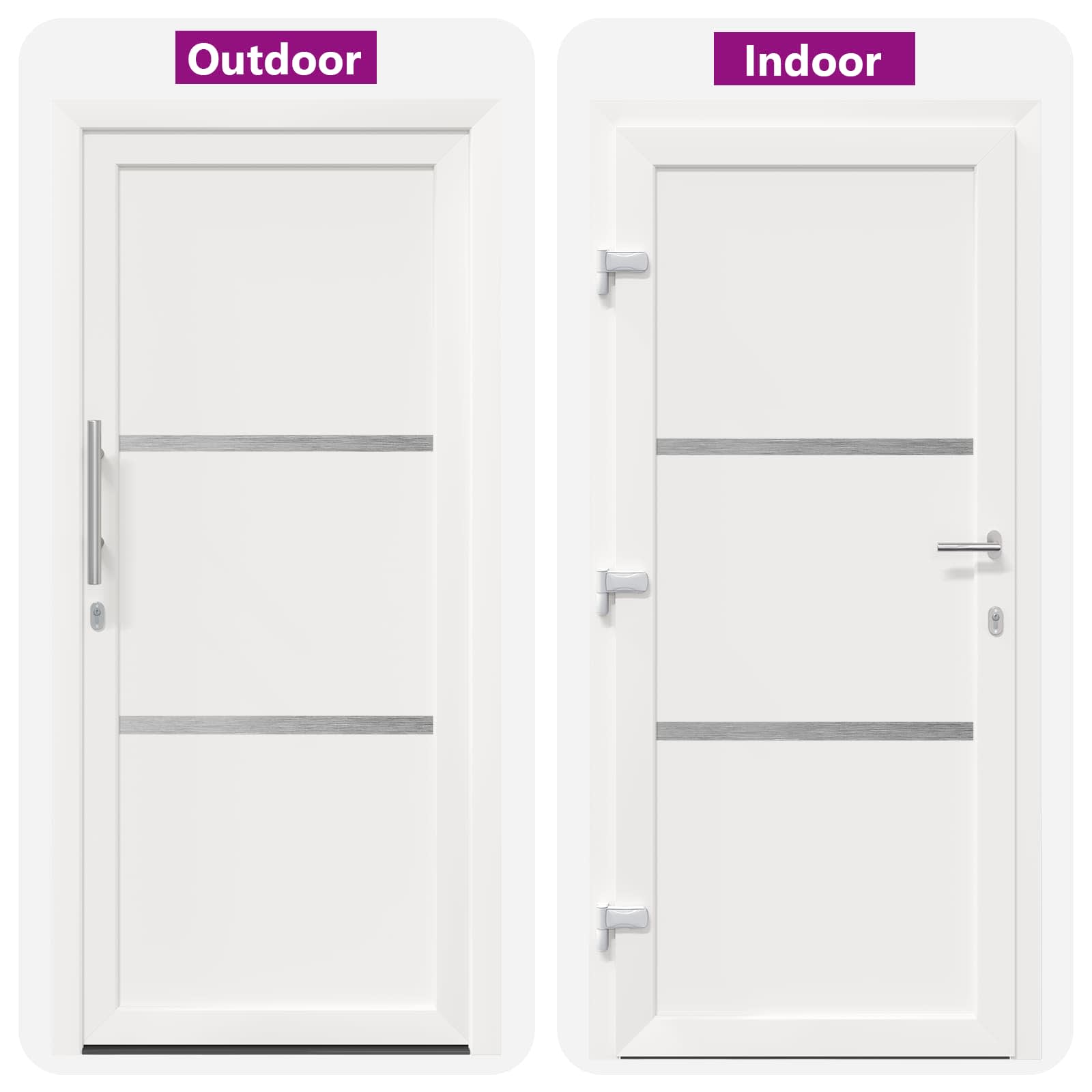 Porta Frontale Bianco 108 x 208 cm PVC