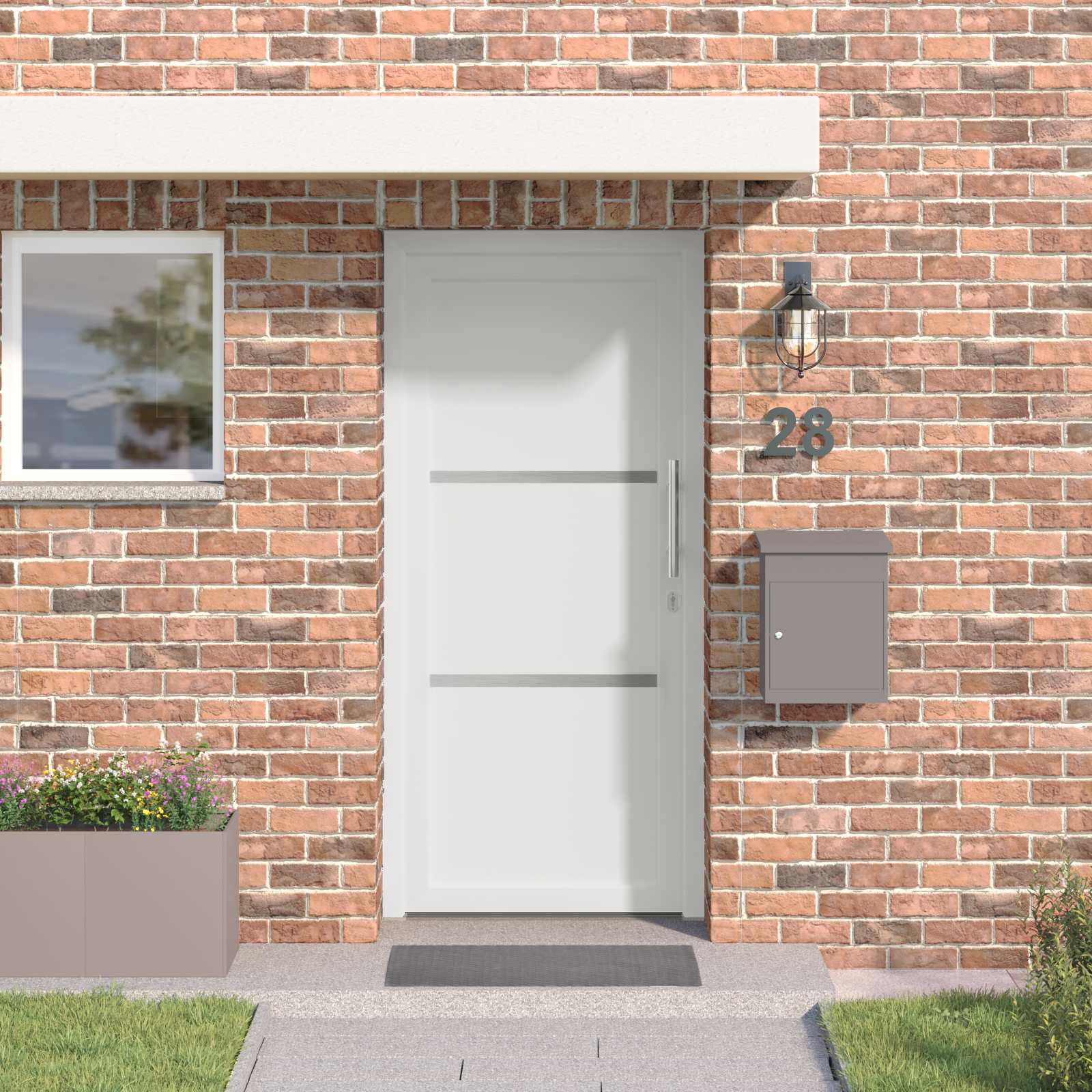 Porta Frontale Bianco 98 x 208 cm PVC