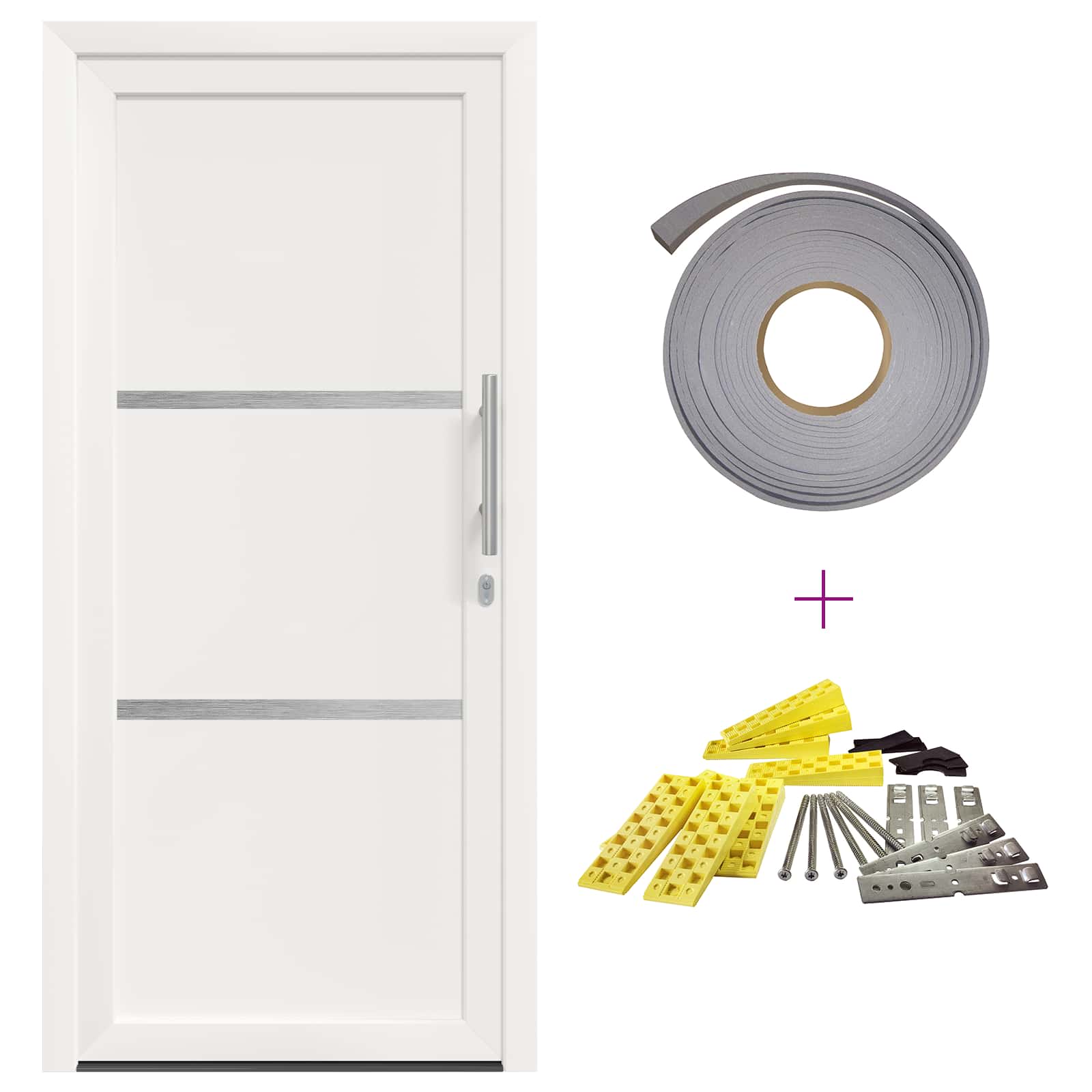 Porta Frontale Bianca PVC 108 x 208 cm