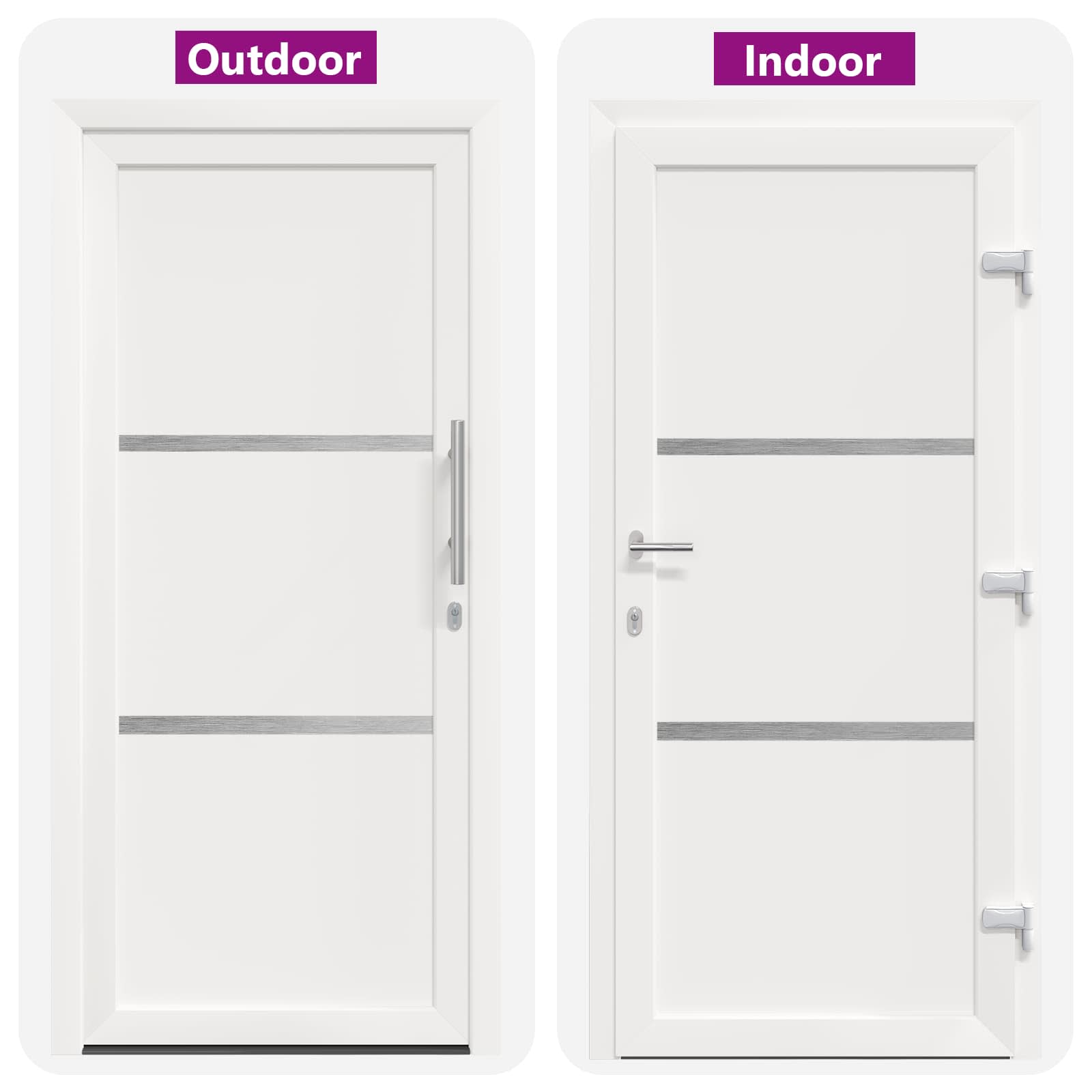 Porta Frontale Bianca PVC 108 x 208 cm