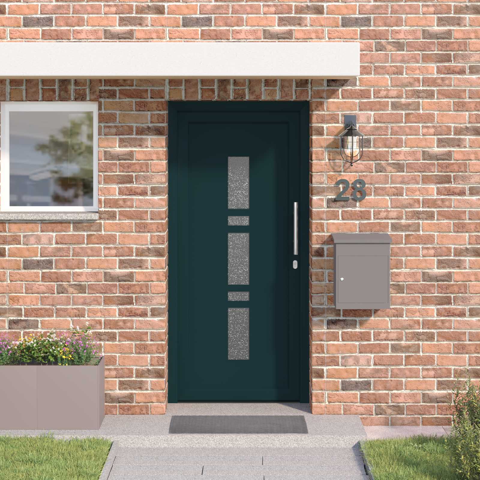 Porta Frontale Antracite 88 x 200 cm PVC