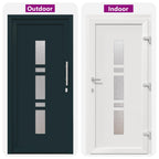 Porta Frontale Antracite 98 x 200 cm PVC