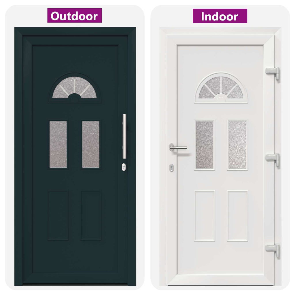 Porta Frontale Antracite 110 x 210 cm PVC