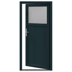 Porta d'ingresso laterale in PVC Antracite 98 x 198 cm