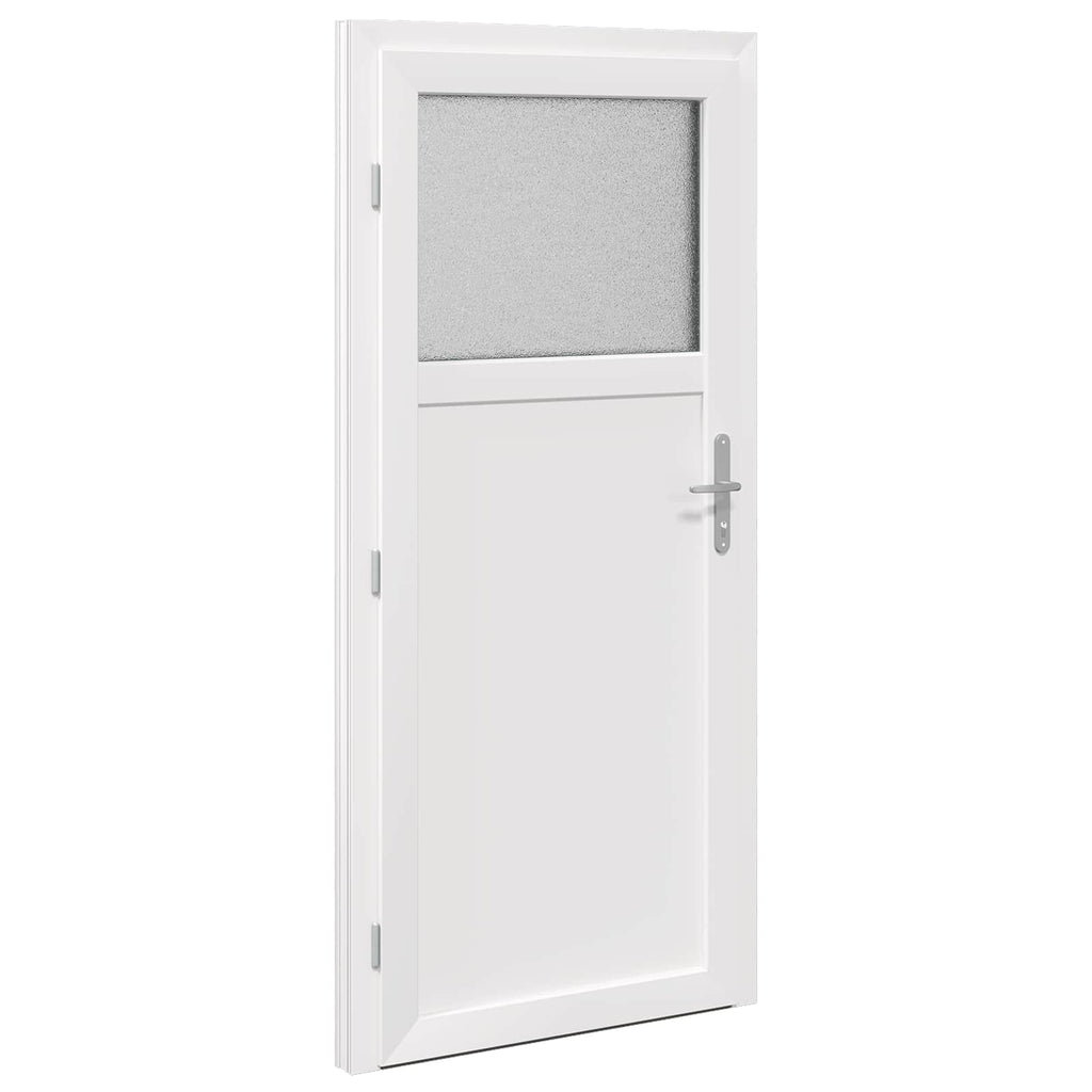 Porta d'ingresso laterale in PVC Antracite 98 x 198 cm