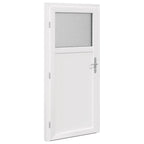 Porta d'ingresso laterale in PVC Antracite 98 x 198 cm