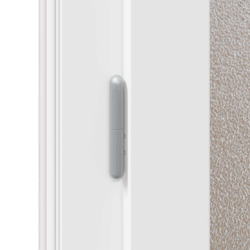 Porta d'ingresso laterale Antracite 88 x 198 cm PVC