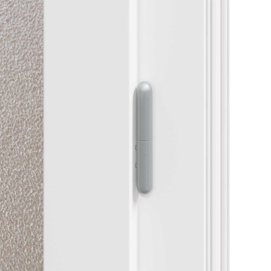 Porta d'ingresso laterale Antracite 88 x 198 cm PVC
