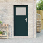 Porta d'ingresso laterale Antracite 88 x 198 cm PVC