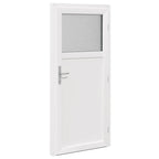 Porta d'ingresso laterale Antracite 88 x 198 cm PVC