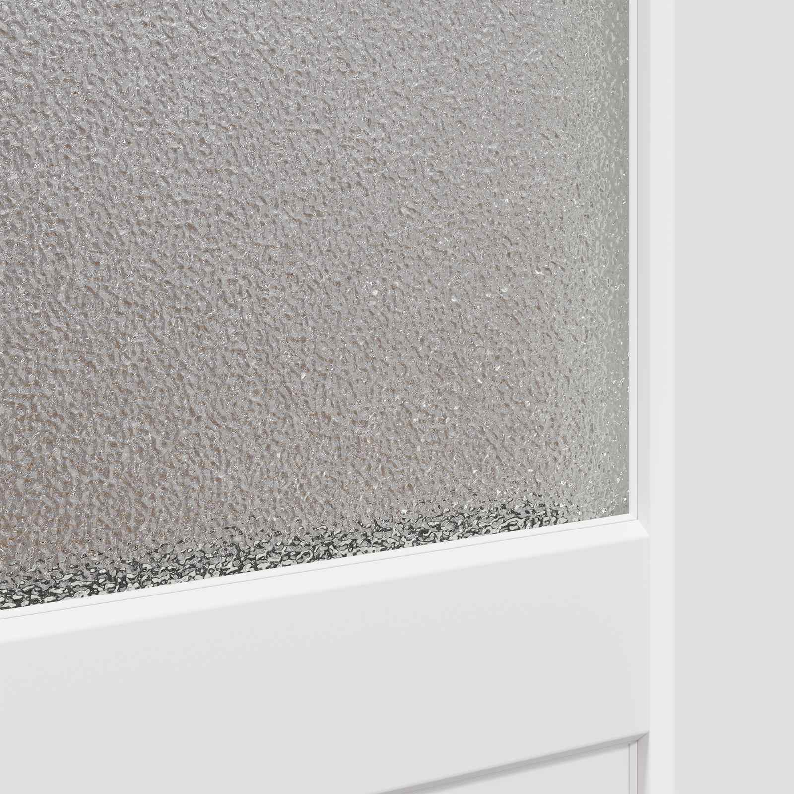 Porta d'ingresso laterale in PVC bianco 98 x 198 cm