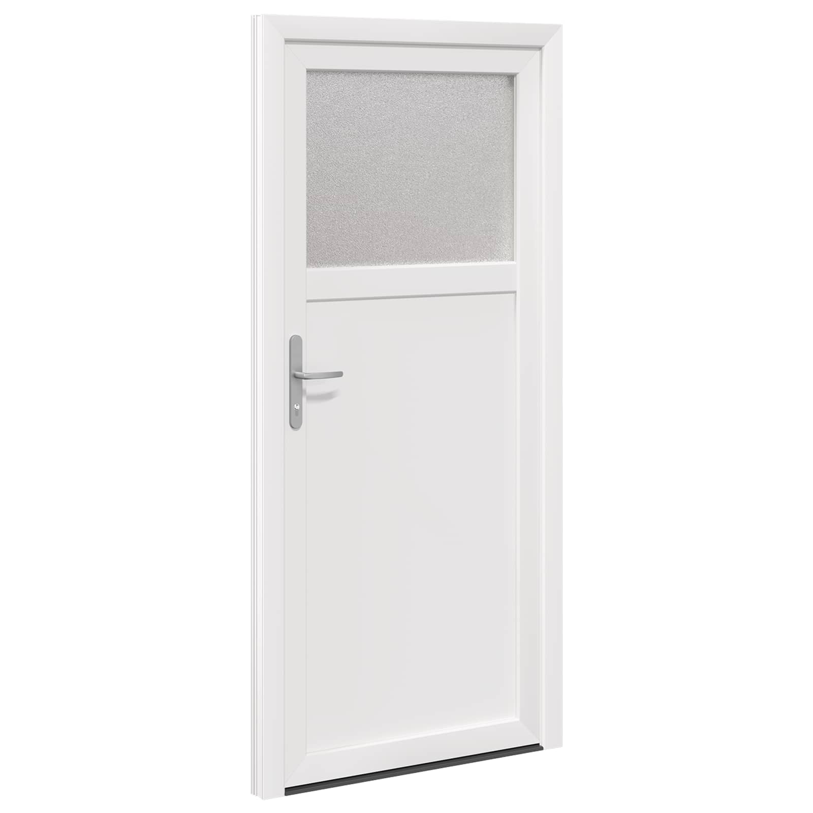 Porta d'ingresso laterale PVC bianco 88 x 198 cm