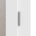 Porta d'ingresso laterale in PVC bianco 98 x 198 cm