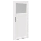 Porta d'ingresso laterale in PVC bianco 98 x 198 cm