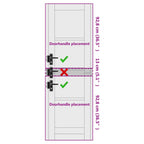 Porta Interna Scorrevole Naturale 61 x 198,5 cm Legno Compensato