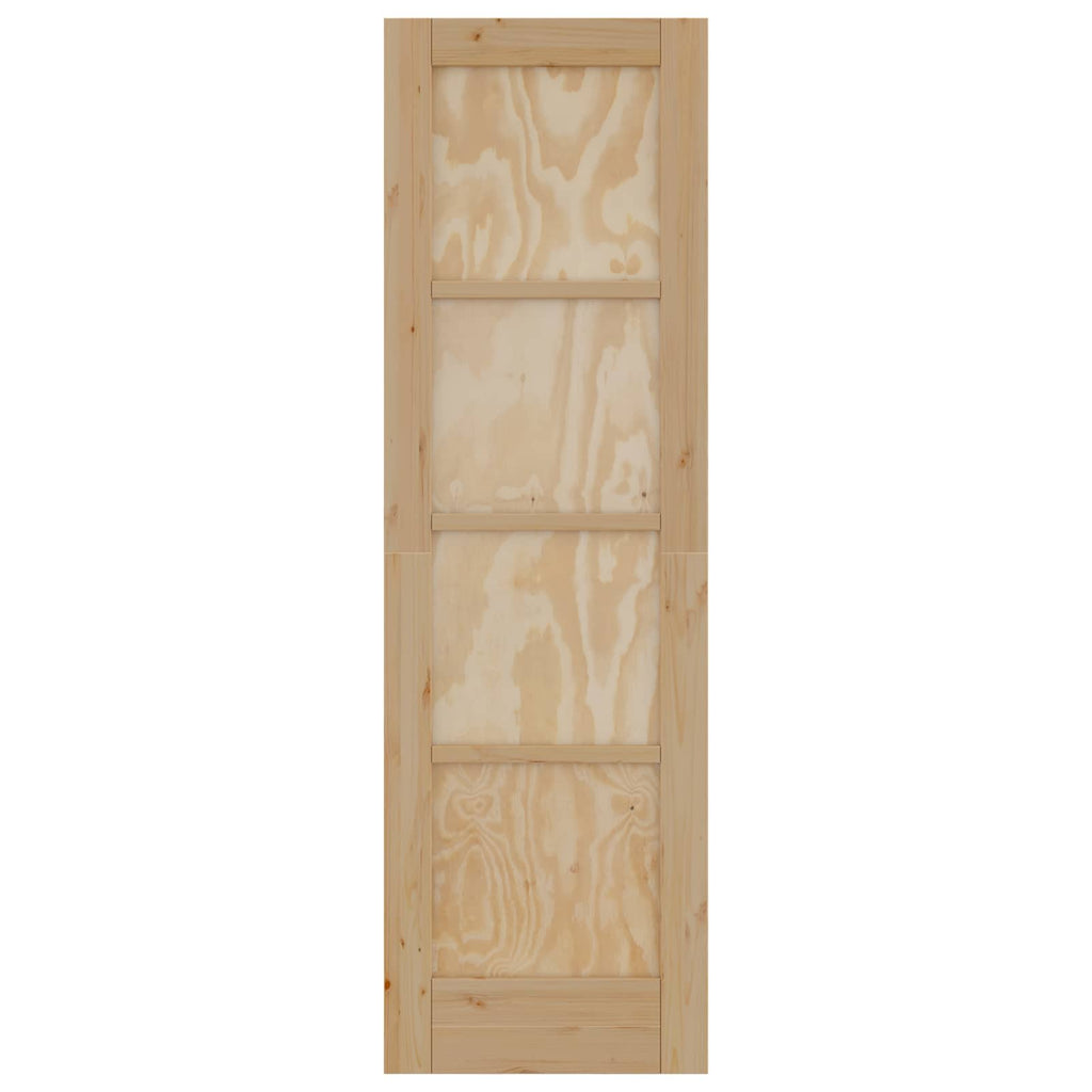 Porta Interna Scorrevole Naturale 61 x 198,5 cm Legno Compensato