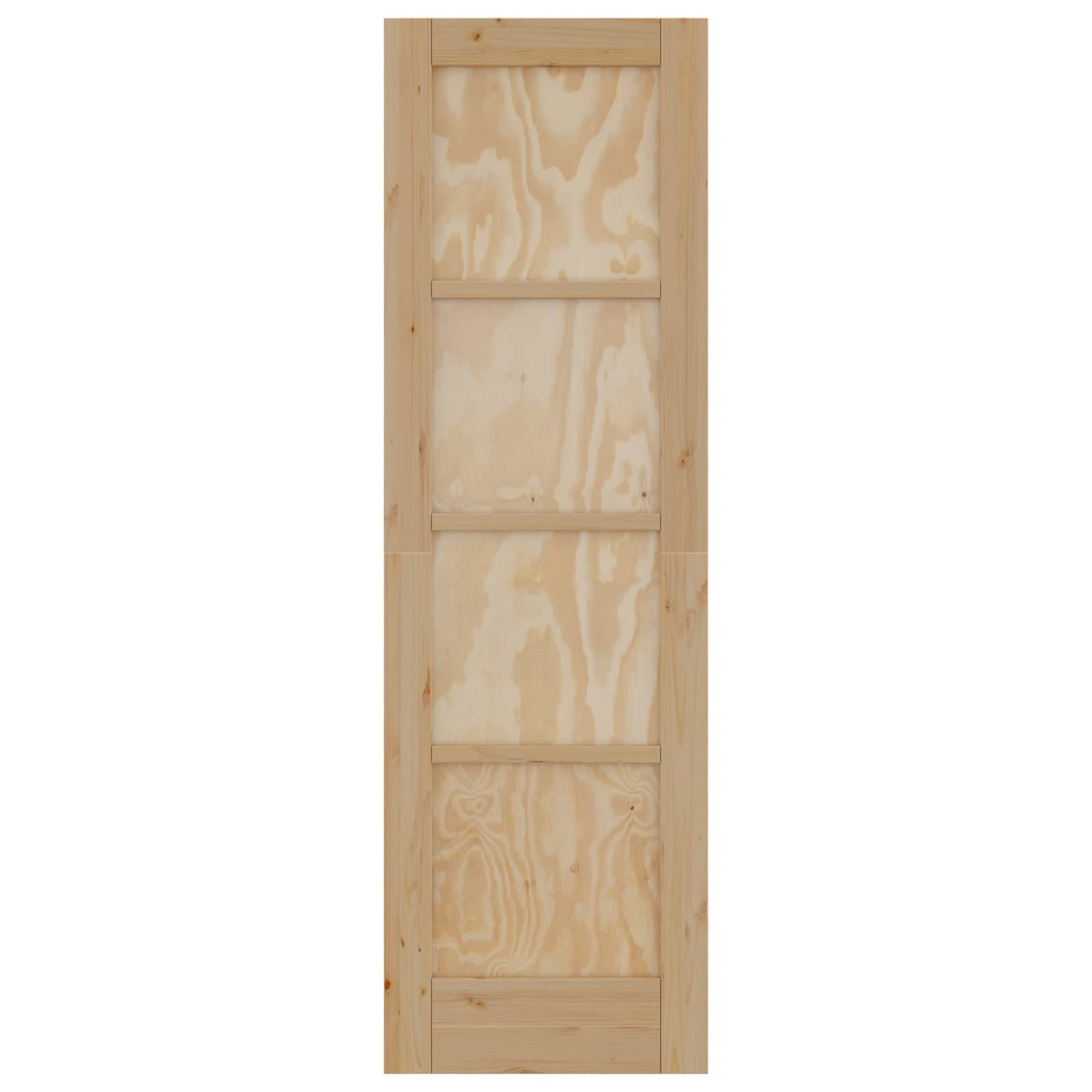 Porta Interna Scorrevole Naturale 61 x 198,5 cm Legno Compensato