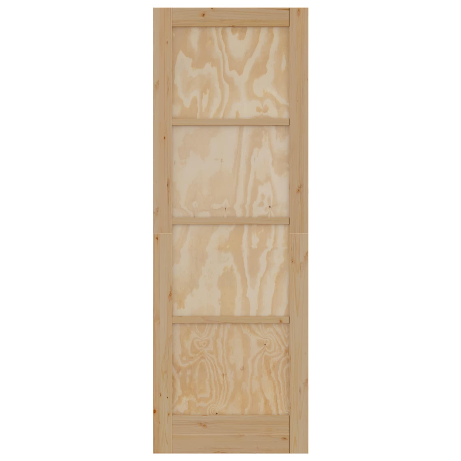 Porta Interna Scorrevole 73,5 x 211 cm Legno Compensato Naturale
