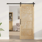 Porta Interna Scorrevole Naturale 83 x 202 cm Legno Compensato