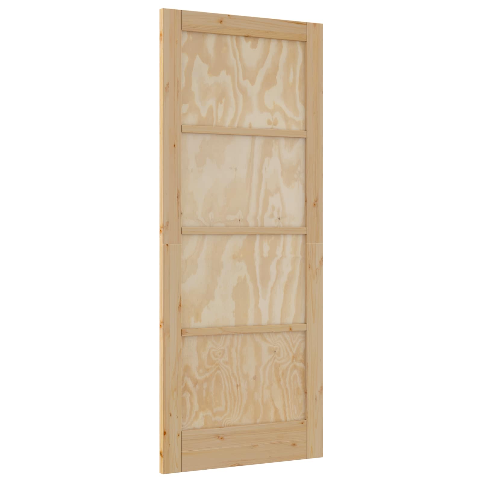 Porta Interna Scorrevole Naturale 83 x 202 cm Legno Compensato