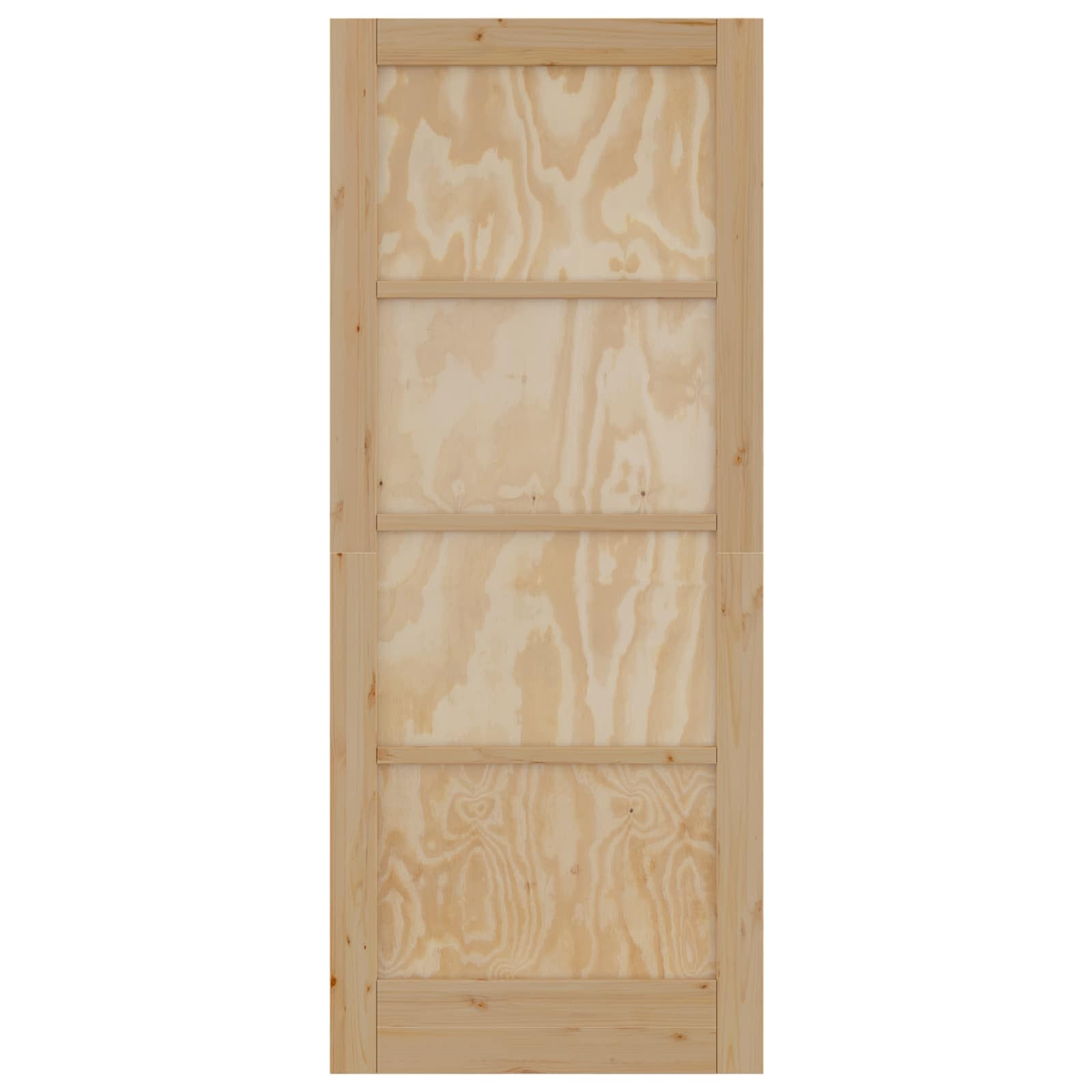 Porta Interna Scorrevole Naturale 83 x 202 cm Legno Compensato