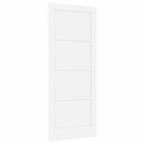 Porta Interna Scorrevole Bianco 83 x 202 cm Legno Compensato