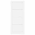 Porta Interna Scorrevole Bianco 83 x 202 cm Legno Compensato