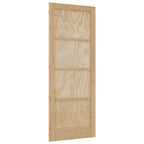 Porta Interna Scorrevole 83 x 211 cm Legno Compensato Naturale