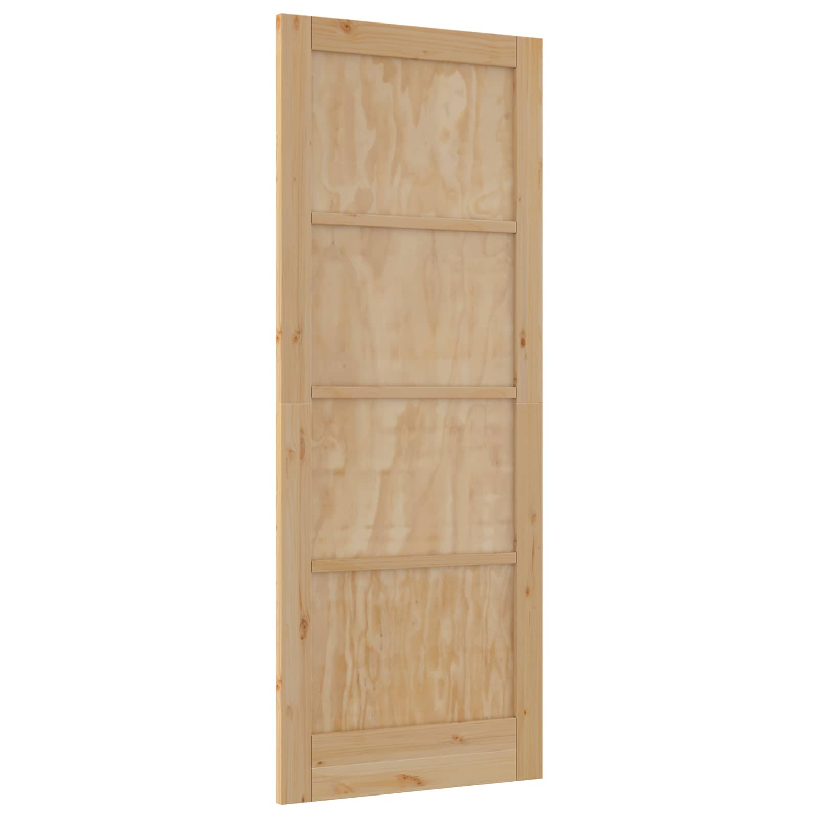 Porta Interna Scorrevole 83 x 211 cm Legno Compensato Naturale