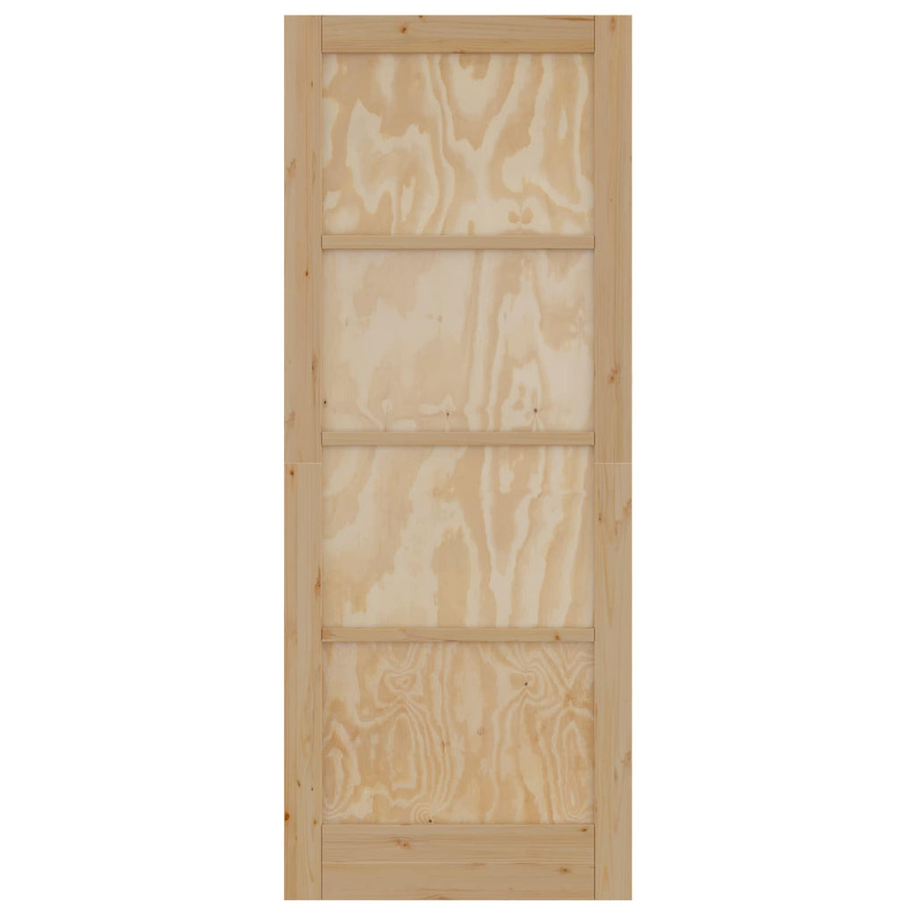 Porta Interna Scorrevole 83 x 211 cm Legno Compensato Naturale