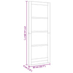 Porta Interna Scorrevole 83 x 211 cm Legno Compensato Naturale
