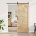 Porta Interna Scorrevole Naturale 83 x 232 cm Legno Compensato