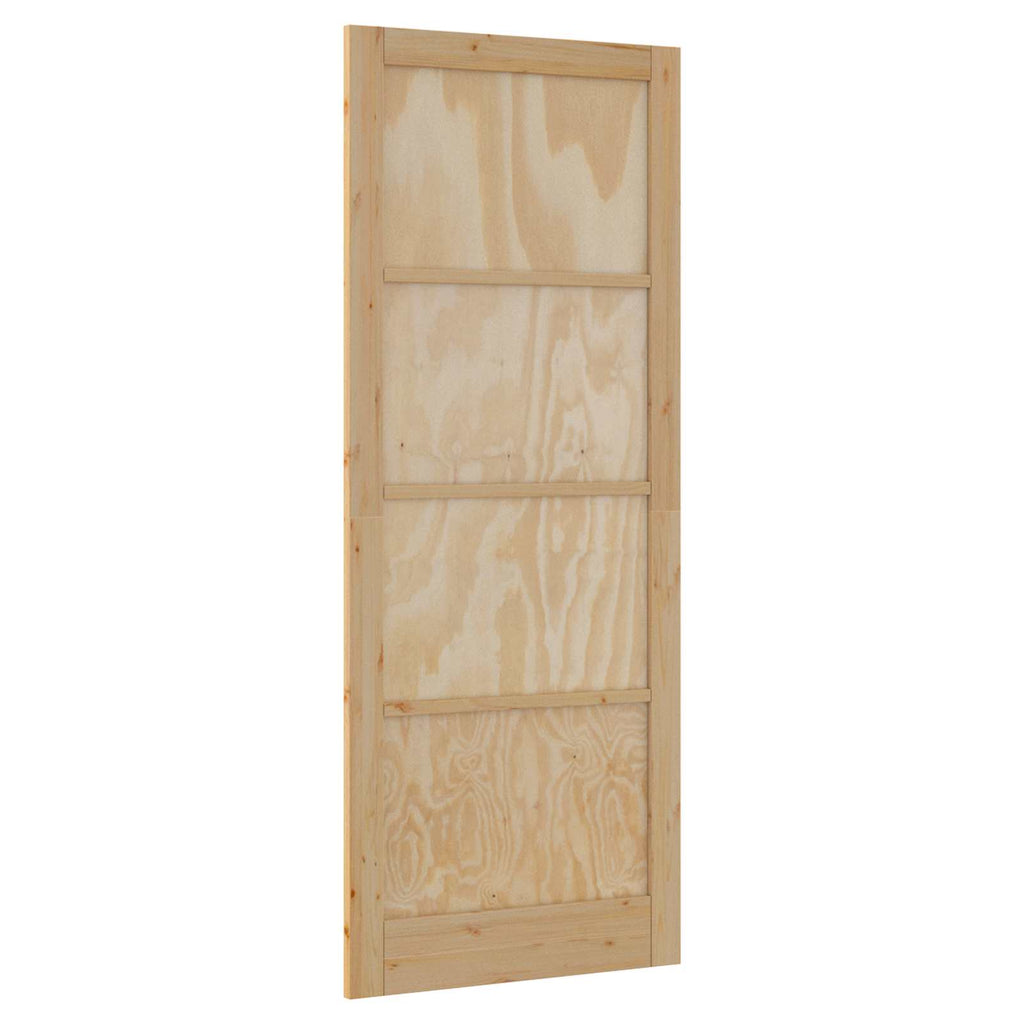 Porta Interna Scorrevole Naturale 83 x 232 cm Legno Compensato