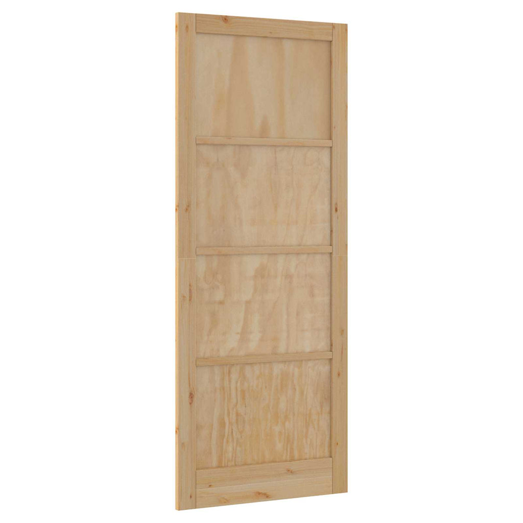 Porta Interna Scorrevole Naturale 83 x 232 cm Legno Compensato