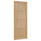 Porta Interna Scorrevole Naturale 83 x 232 cm Legno Compensato