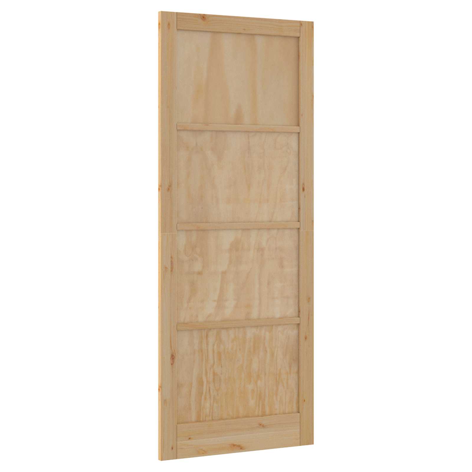 Porta Interna Scorrevole Naturale 83 x 232 cm Legno Compensato