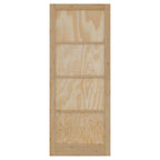 Porta Interna Scorrevole Naturale 83 x 232 cm Legno Compensato