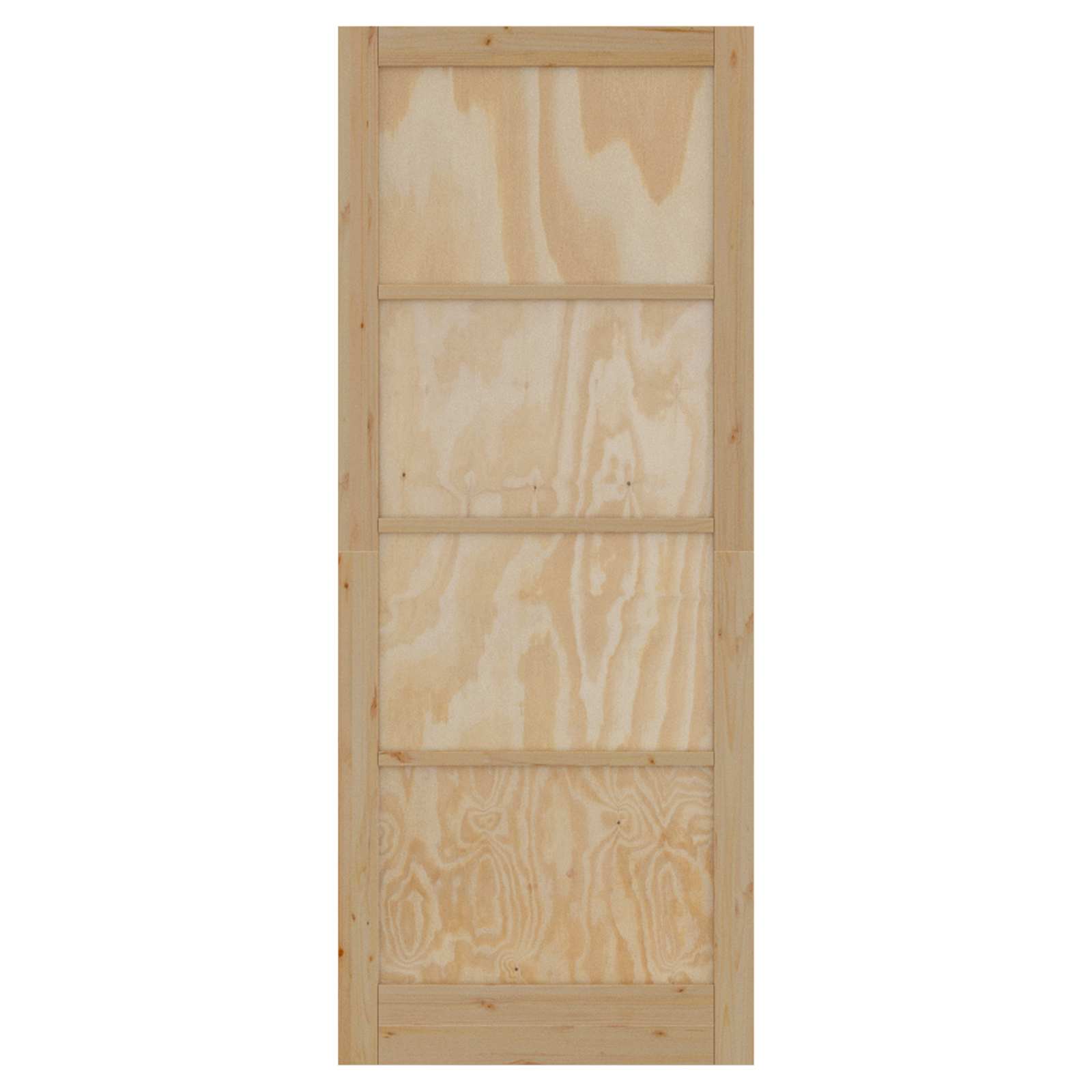 Porta Interna Scorrevole Naturale 83 x 232 cm Legno Compensato