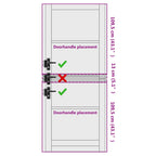 Porta Interna Scorrevole Bianca 83 x 232 cm Legno Compensato