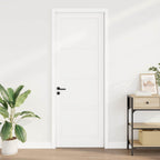 Porta Interna Scorrevole Bianca 83 x 232 cm Legno Compensato