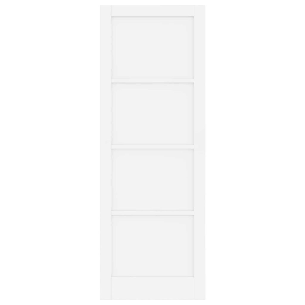 Porta Interna Scorrevole Bianca 83 x 232 cm Legno Compensato