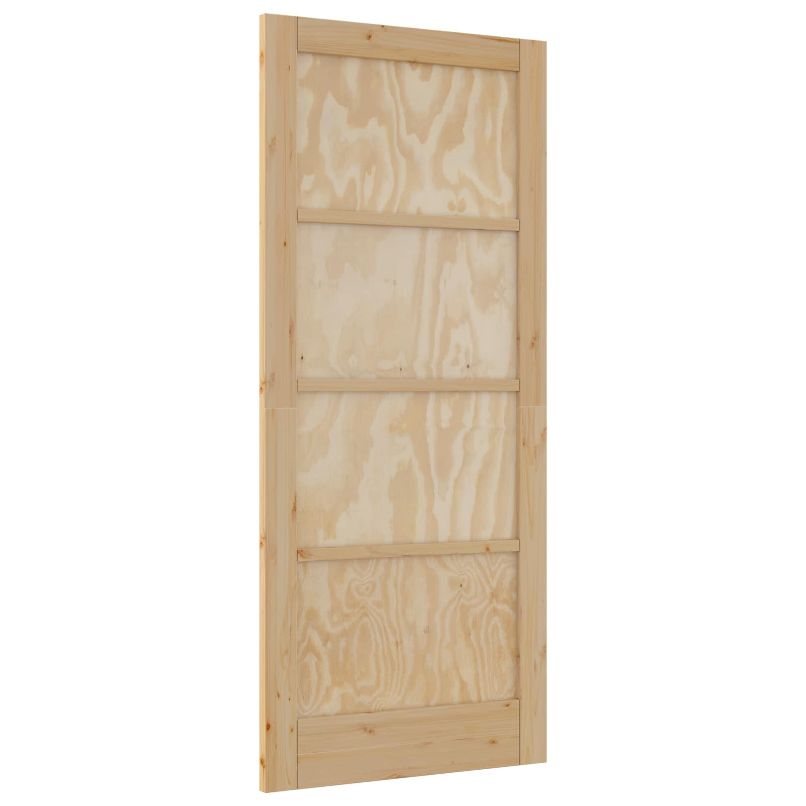 Porta Interna Scorrevole 86 x 198,5 cm Legno Compensato Naturale