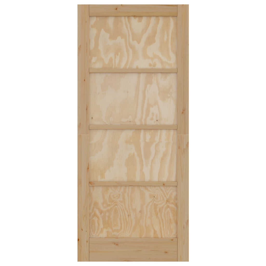 Porta Interna Scorrevole 86 x 198,5 cm Legno Compensato Naturale